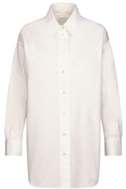 Seidensticker Damen Women Slim Longsleeve Cotton Bluse, Reinweiß(135921), 40 EU