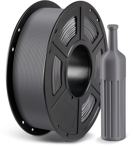 ANYCUBIC PETG Filament 1,75 mm, Maßgenauigkeit +/- 0,02 mm, 3D-Druck-Filament für 3D-Drucker, Vakuumverpackung, Ordentliche Spule, Grau 1KG