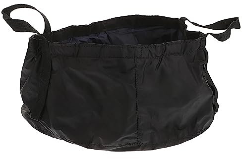 Kisangel Tragbarer Faltbarer Waschbecken Eimer Aus Reißfestem Material 8,5 l Auslaufsicher Für Camping Angeln Wandern Outdoor Wasserbecken