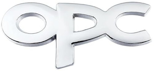 3D Metall Auto Aufkleber für Opel Astra Corsa OPC Line, Selbstklebend Logo Emblem Badge Abzeichen für Heckklappe Kofferraum, Chrom Autoaufkleber zubehör,A