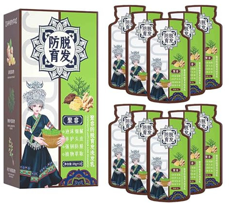 Ginger Plant Extract Anti-Hair Loss Hair Shampoo, Ingwer-Pflanzenextrakt-Haarshampoo gegen Haarausfall, Ginger Hair Care Shampoo, Anti-Haarausfall-Haarstärkungsshampoo (1PC)