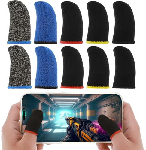 30 Stück Gaming Finger Sleeves, Fingerschutz Gaming Handschuhe Atmungsaktive Daumenhandschuhe Für Mobile Gaming Grip Pain-Relief Mobile Phone Gaming Finger, Kompatibel Mit Allen Touchscreen-Geräten
