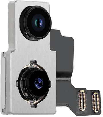Risidamoy for iPhone 12 Mini OEM Main Rear Back 12MP Camera Replacement Ultra Wide Optical Image Stabilization Smart HDR 4K 60fps Video Metal Case Flex Cable Connector Repair A2176 A2398 A2399 A2400