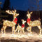 Rentier Beleuchtet Aussen, led Rentier Outdoor, 3 Stück LED Rentier, Weihnachtlicher Zierschmuck, Gartenlampen für Draußen, Weihnachtsdeko-Leuchte, für Haustüren, Gärten, Wohnzimmer. (Warmlicht)