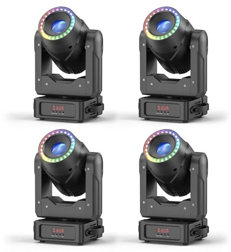 Cabeza móvil Lyre LED luces de escenario 180W, dmx512 luz de fiesta efectos de iluminación RGBW LED 3 prismas zoom efecto para fiesta DJ boda bar - 4PCS