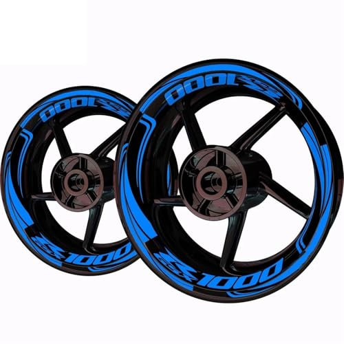 TRFBD Modische Persönlichkeit Motorrad-Radaufkleber, Aufkleber, Felgenaufkleber, Zubehör Für Suzuki Gsxr 1000(Style 4)