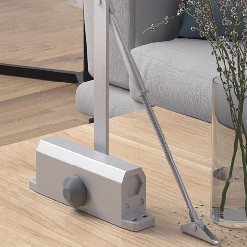 Hydraulic Door Closer Automatic Adjustable Heavy Duty Door Closer for 25-80kg Outdoor Internal Metal Wooden Doors, 90° Positioning/180° Non-Positioning Fire Proof Door Opener Closer(90° Positioning,65