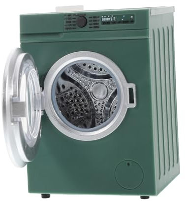 BESTonZON Mini Lavadora De Electrodoméstico para Casa De Muñecas Accesorio De Diseño De Cuarto De Lavado Juguete De Simulación Infantil