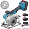 18V Cordless Circular Saw with Blade and Battery Charger- 125mm (5 Inch) 18V-Li Circular Saw for Cutting,Grinding Polishing Wood,Plastic,Metal and Tile,Oscillating Multi Power Tools with Accessories