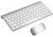 OSALADI Ultra-thin Wireless Keyboard Mouse Keyboard Touchpad White for Home Office