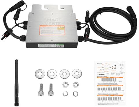 Micro onduleur solaire 700 W - Micro-onduleur solaire - Micro-onduleur solaire - Micro-onduleur CC vers AC - Étanche IP65 - Entrée PV CC 20-60 V - Entrée PV CA 80 V-160 V / 180 V-280 V - Sortie