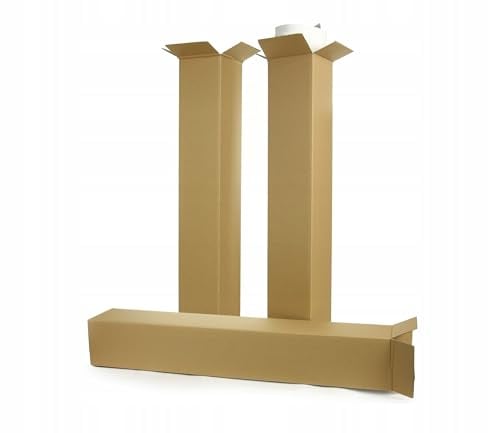 WePack 10 Stück Versandhülsen 100x100x1000 mm EKO Versandkarton 4eckig EKO Aussenmass Braun NEU