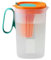 Pichet à jus, réfrigérateur anti-fuite, bocaux d'eau froide, distributeur de bouteilles, récipient de boisson for Cocktails, thé glacé, lait, limonade(Orange)