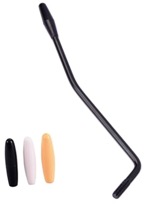 Abaodam Brazo de Trémolo de Rosca Negro con Puntas para Guitarra Eléctrica Palanca Vibratoria Compatible con Sistema de Puente Single Tremolo
