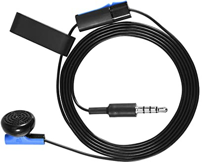 SPYMINNPOO Gaming-Ohrhörer, Kabelgebundener 3,5-mm-Kopfhörer mit Mikrofon, Stilvolles Blaues Design, 9,2-mm-Lautsprecher, Ideal für 4-Benutzer