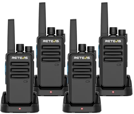 Retevis RT668D PMR446&Digital Professional Walkie Talkies (4 Pack) | for Security, Hotels, Dual Mode, Group Call, Secure Comms, AES256, 256CH, Rugged, Type-C, Clear Audio, with 2000mAh Battery