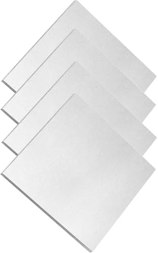 4 láminas de aluminio 6061 T6 de 5 mm de espesor for manualidades y uso industrial.(50x50x5mm)