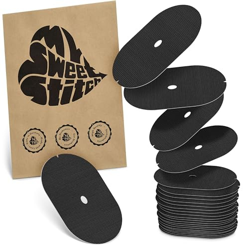 MySweetStitch 25 Hautschutzpflaster für Dexcom G6/ONE oval Black | Barriere gegen direkten Kleberkontakt, für empfindliche Haut, keine zusätzliche Fixierung, mit Fixierpflaster kombinierbar