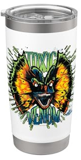 Jurassic Park Dilophosaurus mit neongiftigem Gift Doppelwandiger Edelstahl-Thermobecher