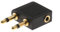 Gold Plated Airplane Headphone Adapter for 3.5mm Plug Jack Socket Converter (1xairplane headphone adapter)
