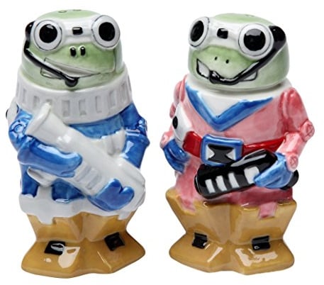 StealStreet ss-cg-20729 Doble Pintado Robot Traje Espacial Rana salero y pimentero Set