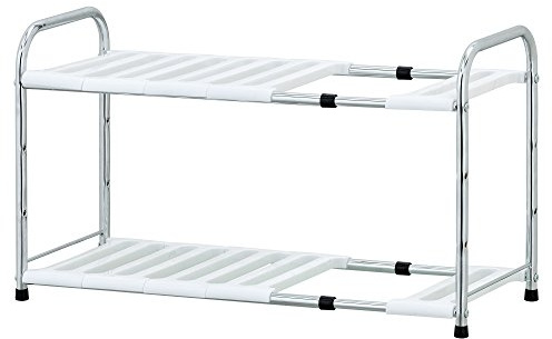 Furinno Wayar Adjustable Under Sink Shelf, Stainless Steel