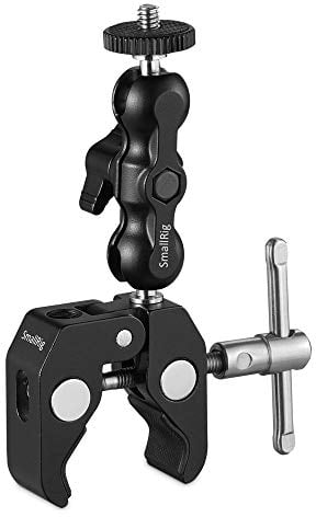 SMALLRIG Multifunzionale Super Clamp Adattatore a Doppia Sfera con Vite da 1/4 di Pollice - 2164