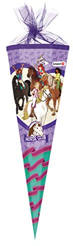 SCHLEICH Nestler Schultüte Horse Club Zuckertüte Einschulung Schulanfang Schule: Größe: 70 cm rund Sound
