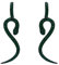EVER FAITH Damen Ohrringe Kristall Party Charm Schlangen Snake Mode Tier Ohrhänger Grün Schwarz-Ton