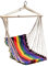 DRULINE Boho Hängesessel - Hängestuhl - Hängeschaukel - Hängesitz - Hippie - 100% Baumwolle - bunt gestreift - bis 100 KG belastbar - Indoor/Outdoor - für Erwachsene + Kinder