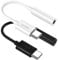 MAS CARNEY 【2-Pack】 Kopfhörer Adapter USB Typ C auf 3,5 mm, Audio-Kopfhöreranschluss, Kompatibel mit Samsung Huawei Oppo Vivo Google Pixel Mi iPad Pro MacBook