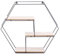 Homede Wandregal Metalldraht Schweberegal im Industrie Design modern Aluvia