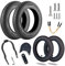HORO.ES Kit Neumáticos Reforzados de 10 Pulgadas con cámaras de Aire y Espaciador 3D para Scooter Xiaomi M365/PRO (Kit Wanda Black)