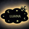 Wolke Cloud LED Schlummerlicht mit Wunschname personalisierte Nachtlicht Lasergravur für Kinderzimmer Schlafzimmer Geschenk für Kind