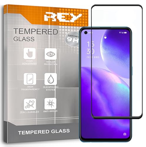 Protector de Pantalla Curvo para OPPO RENO5 K 5G - REALME GT - GT Master Edition, Negro, Cristal Vidrio Templado Premium, 3D / 4D / 5D, Anti Roturas