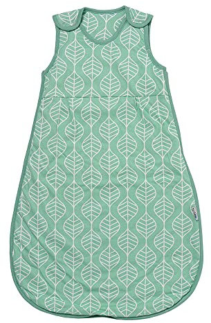 schlummersack Schlafsack Baby Sommer 110 cm dünn Blätter | Babyschlafsack Sommer 1.0 Tog 1 Tog Baby Schlafsack Sommer | Schlafsack Baby Baumwolle Sommer Frühling