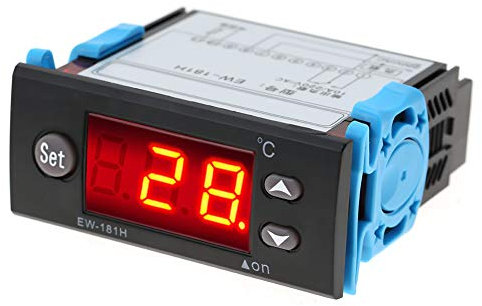 Contrôleur de Température Numérique EW-181H, Thermostat avec Sonde, Plage -45°C à 80°C