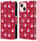 Head Case Designs Red Fruit Patterns Leather Wallet Case Compatible With Apple iPhone 13 Mini