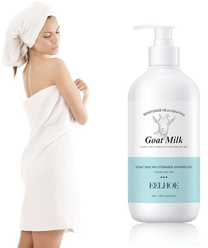 Duschgel, Ziegenmilch-Duschgel, Niacinamid-Duschgel, Feuchtigkeitsspendendes Und Feuchtigkeitsspendendes Duschgel, Sauberes Duschgel, Body Wash, Zur Aufhellung Der Haut Verwendet,100ml