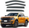 DTGTEX Auto Windabweiser Regenabweiser für Ford Ranger Raptor 2011-2023, Auto TüR Seitenscheiben Windabweiser Regen Abweisend Regenschutz Zubehör