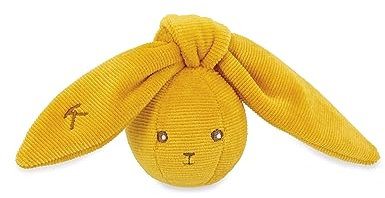 KALOO - Lapinoo - Hasen-Rasselball - 6 cm - Ockerfarben - Babyball aus Velours - Sehr weiches Material - Ab Geburt, K218005
