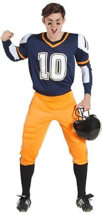 Kimokawaii Rugbyspieler-Kostüm Blau T-XXXL