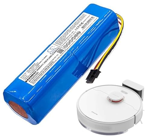 TUPower Batteria da 5200mAh compatibile con Dreame D9, D10, F9 Cleaner, Dreame L1Pro, L1Pro Plus, D10s, Xiaomi Roborock S50, S51, S60, S55, S65, S70, S75, Millet Sweeper, 1C, S5, S5 Max, S6, S6 massim