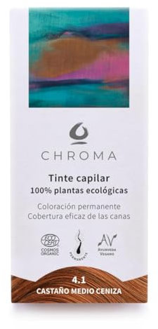 Tinte Chroma BIO Castaño Medio Ceniza 4.1-100 gr