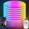 Lamomo Ruban Led 10m, RGB Neon Bande Led App Contrôle, Multicolore 24V Flexible Étanche Découpable Synchronisation Musicale Bandeau Lumineuse Led pour Intérieur Déco
