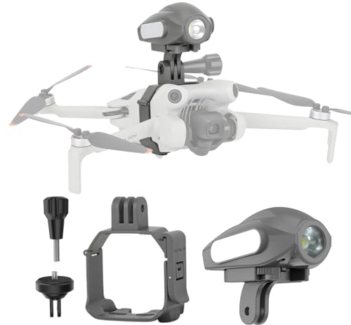 BEHORSE Mini 4 Pro Suchscheinwerfer Nachtflug Stroboskoplichter Anti-Kollisionsanzeige Blinklicht mit Halterung für DJI Mini 4 Pro Zubehör