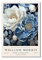 GYTRI CGFHJ William Morris Weiß Blau Pfingstrose Poster Abstrakte Wandkunst William Morris Leinwand Malerei Blume Pflanze Drucke Für Home Decor Bild 50x70cm Ungerahmt