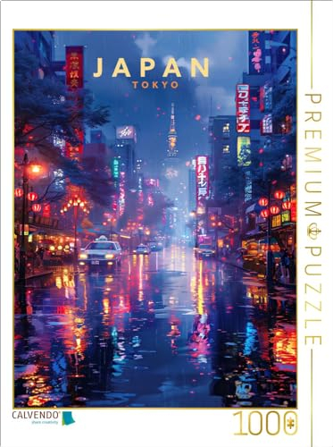 CALVENDO Puzzle Tokyo bei Nacht | 1000 Teile Lege-Größe 48 x 64 cm Foto-Puzzle für glückliche Stunden