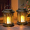 KOOPER Solar Lights Outdoor Garden Lantern, 2 Pack Hanging Solar Garden Lanterns Candle Lights with Realistic Flickering Flame LED, Waterproof Solar Garden Ornaments for Decoration Garden Pathway Yard