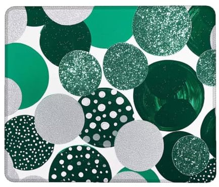 Mousepad, 360 x 300 mm Gaming Mousepad Nordisch, Wasserdichtes Mauspad Klein, Gaming Mauspad Minimalistisch mit Rutschfester Gummiunterseite, Vernähter Kanten Gaming-Mauspads für Laptop, Office Q-6